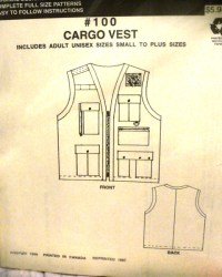 100 MACPHEE UNISEX ZIP SPORTY CARGO POCKET VEST PATTERN 32-50''